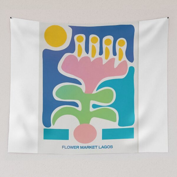 Item preview, Flower Market Lagos Poster designed and sold by geraliobened.