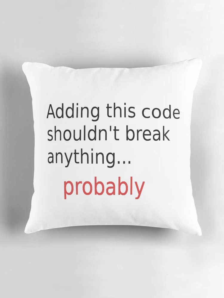 Thumbnail 3 of 4, Pillow, Adding code designed and sold by findingNull.