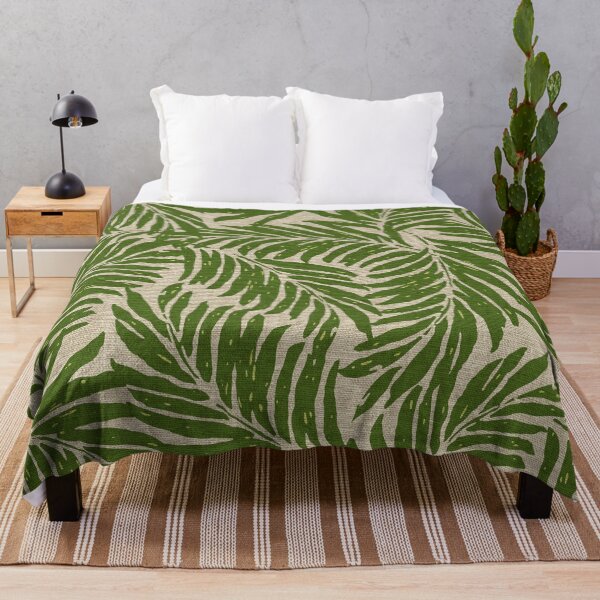 Item preview, Kahanu Palms Hawaiian Linen Texture - Olive Green designed and sold by DriveIndustries.