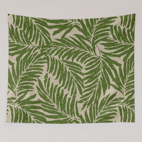 Item preview, Kahanu Palms Hawaiian Linen Texture - Olive Green designed and sold by DriveIndustries.