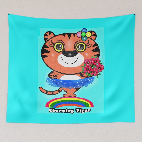 Item preview, Charming tiger  designed and sold by Shirley cute art .