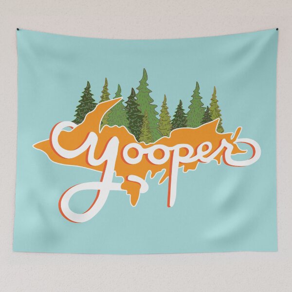 Item preview, Yooper - Blue Orange designed and sold by Elyse Boardman.