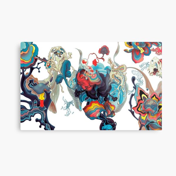 James Jean Flower Abstract Metal Print