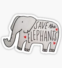 Save the Elephants Sticker