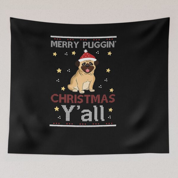 Item preview, MERRY PUGGIN CHRISTMAS Y ALL UGLY PATTERN designed and sold by sobriowslen.
