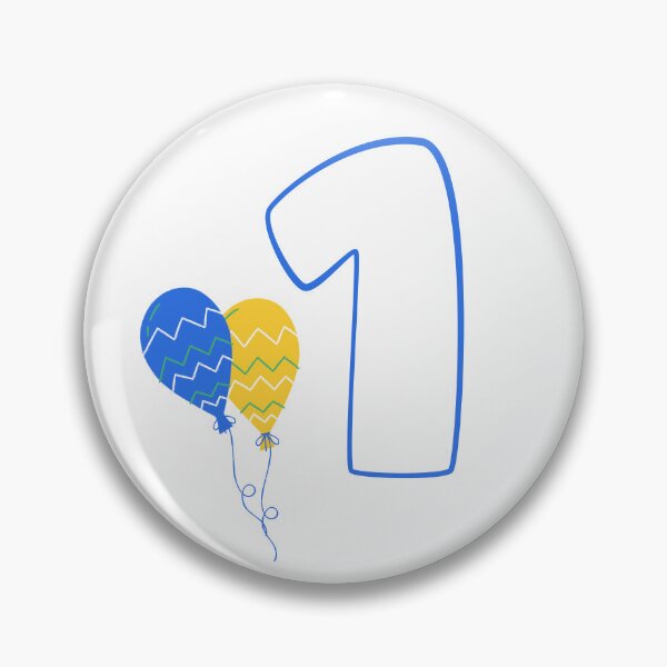 Item preview, 1st Birthday with Balloons designed and sold by UnicornTrinity.