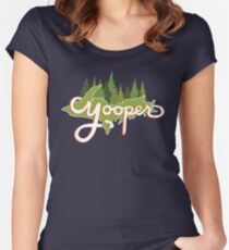 Camiseta entallada de cuello redondo Yooper - Verde y rosa