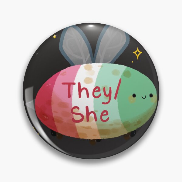 Item preview, Abrosexual they/she Bee designed and sold by Smoltsuki.
