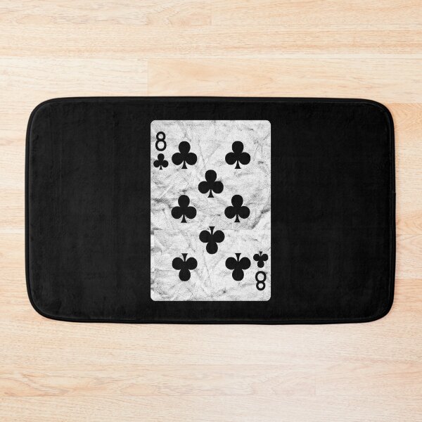 Item preview, Playing Cards 8 of Clubs (distressed design) designed and sold by siggyspatsky.