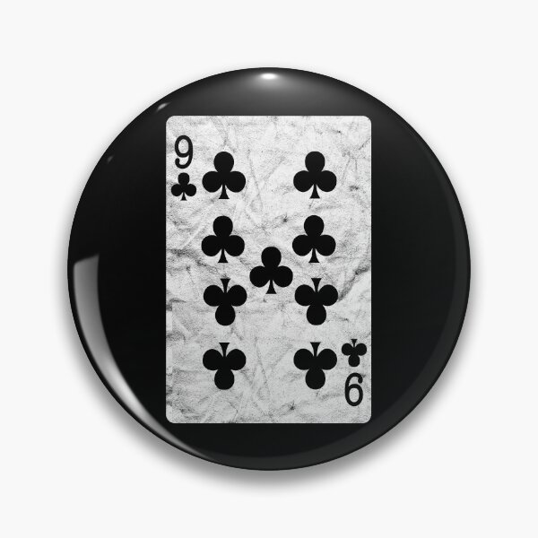 Item preview, Playing Cards 9 of Clubs (distressed design) designed and sold by siggyspatsky.
