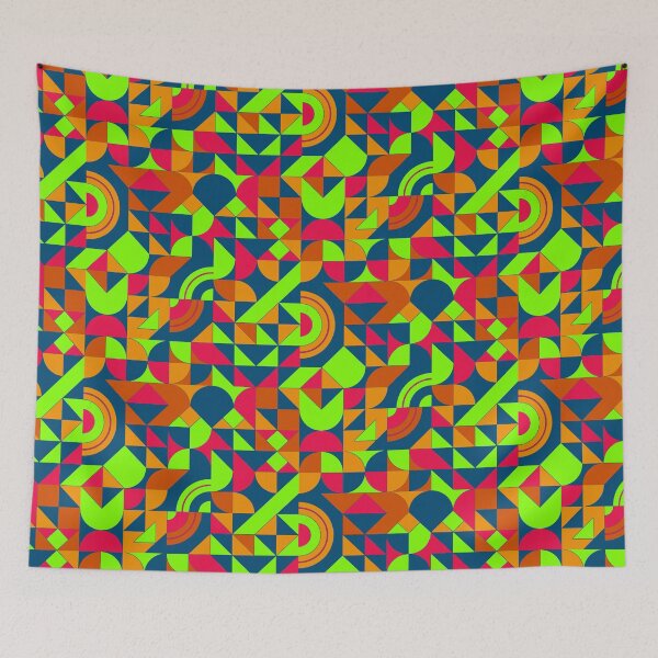 Item preview, geometric colorful patterns conceptual Art - Abstract Neo Geo graphic design designed and sold by Design Repo.