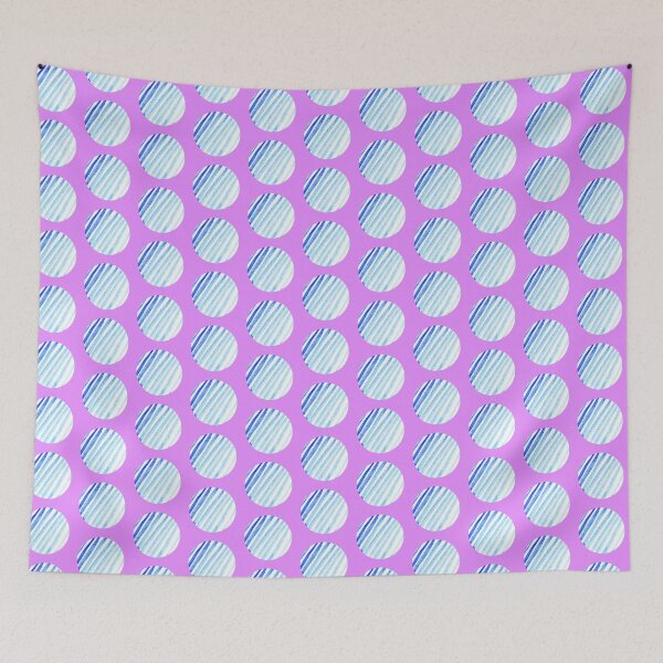 Item preview, lavender and blue circle pattern  designed and sold by lausn.
