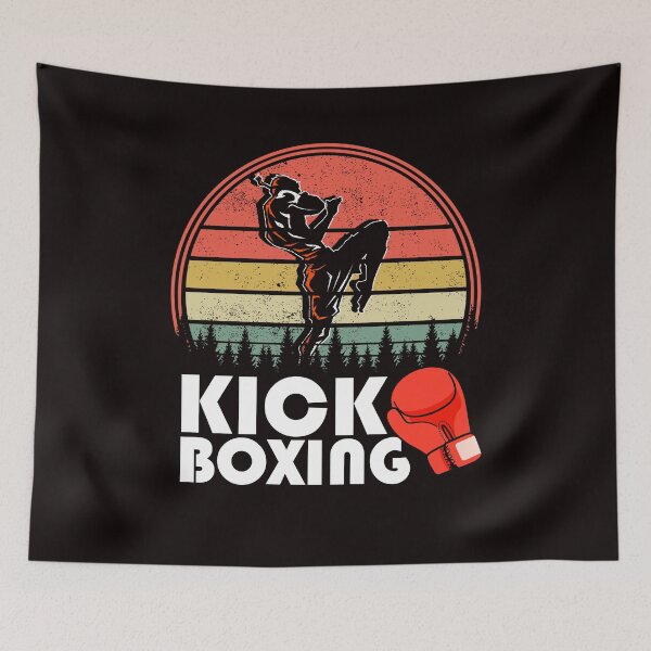 Item preview, Retro Kickboxer Vintage Kickboxing Fighter Martial Arts MMA designed and sold by TomGiantDesigns.
