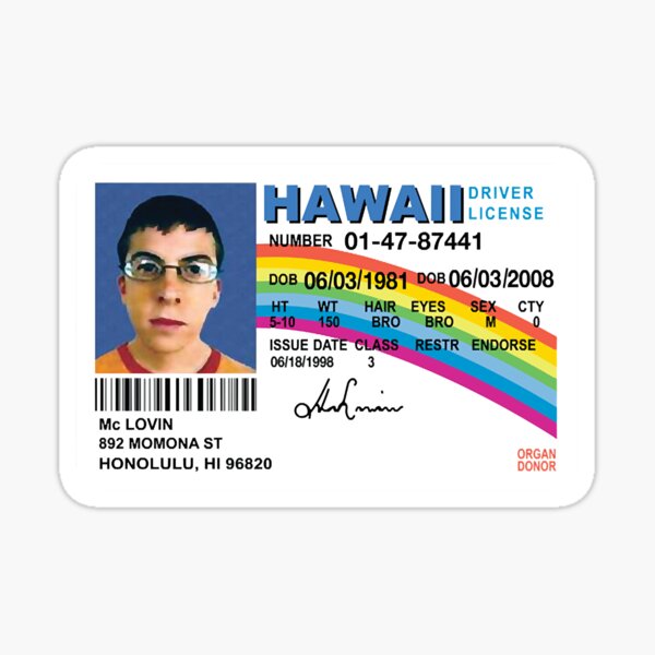 Name On Fogells Fake Id In The Movie Superbad