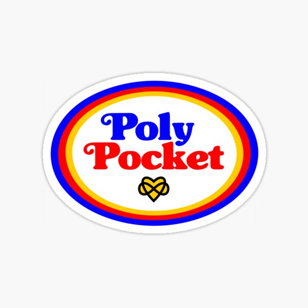 full logo poly pride (polyamorous version) Sticker