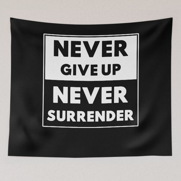 Item preview, Special Present Never Give Up Never Surrender Vintage Photograp designed and sold by FritschDomingo.