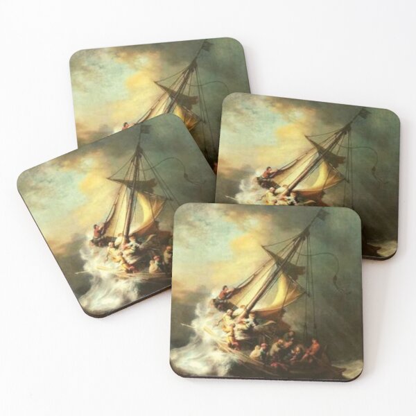 Item preview, The storm on the sea of galilee artwork poster  designed and sold by Golido.
