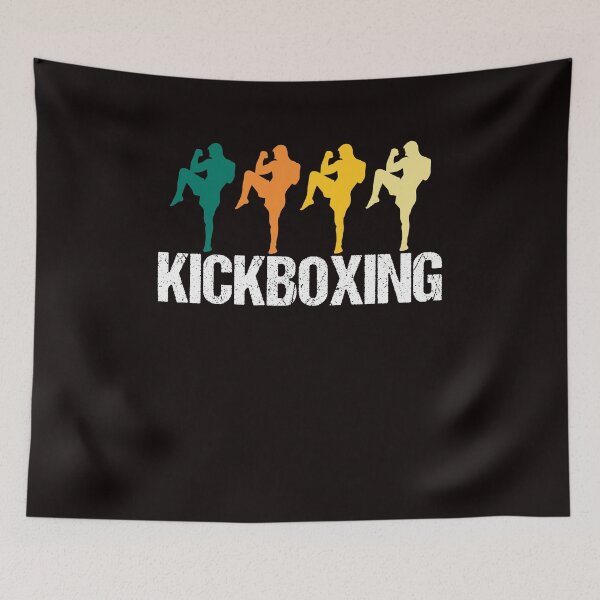 Item preview, Retro Kickboxer Vintage Fighter Kickboxing Martial Arts MMA designed and sold by TomGiantDesigns.
