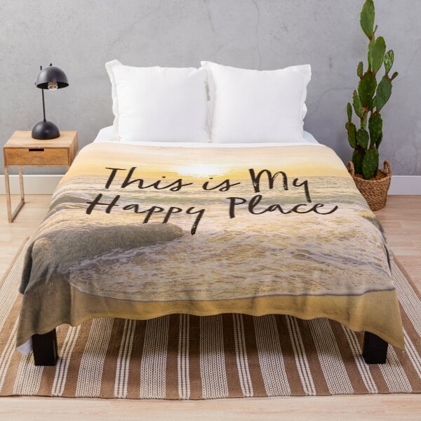 Item preview, This is My Happy Place - Sunset at the beach designed and sold by Unaiza Khalid.