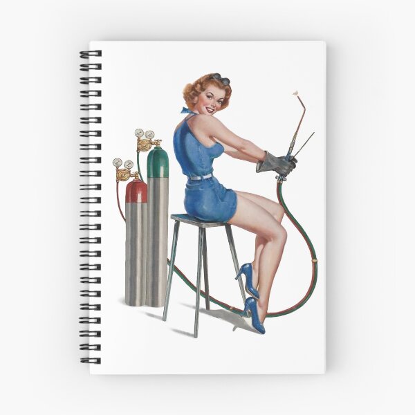 Item preview, Vintage Sexy Pinup Welder Girl designed and sold by fiskooriginal.
