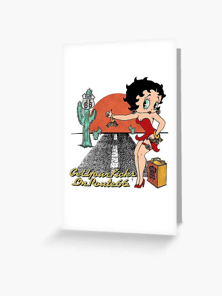 Vintage 1994 Betty Boop Cartoon Get Your Kicks On Route 66