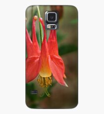 Eastern Red Columbine (Aquilegia canadensis) Case/Skin for Samsung Galaxy