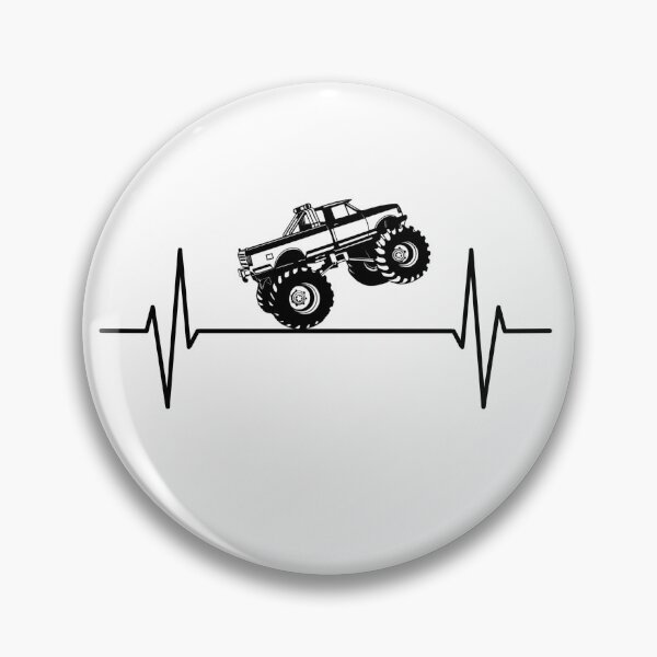 Item preview, Monster Truck ECG Pulse Heartline Heartbeat Frequency Gift designed and sold by Style4You24.