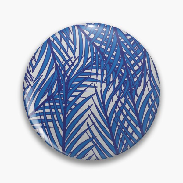 Item preview, Blue Areca Palm Leaves Pattern designed and sold by GraphicsClub.