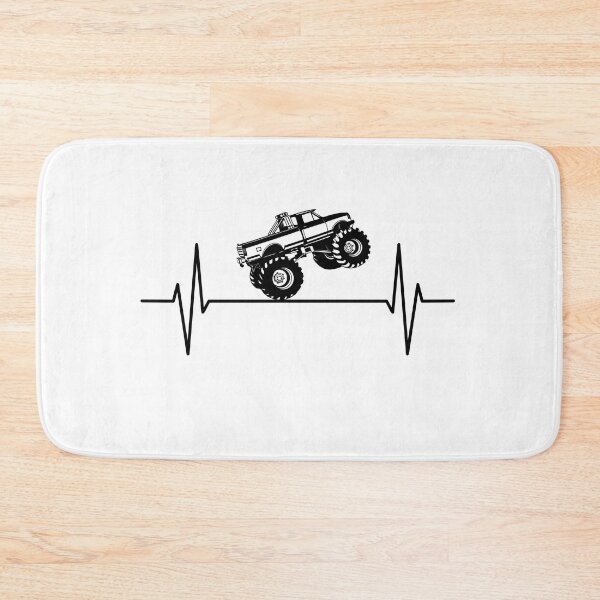 Item preview, Monster Truck ECG Pulse Heartline Heartbeat Frequency Gift designed and sold by Style4You24.