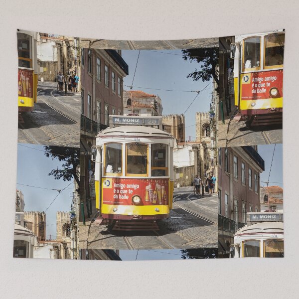 Item preview, Lisbon Tram in Alfama 01 Vertical designed and sold by Weston  Westmoreland.