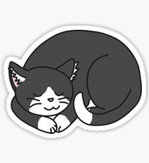 Cat- Black and White Tuxedo Sticker