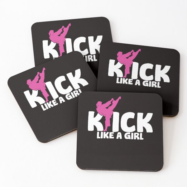 Item preview, Kickboxer Girl Fighter Kickboxing Martial Arts MMA Sports designed and sold by TomGiantDesigns.