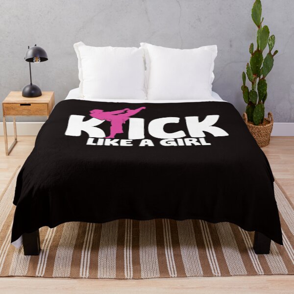 Item preview, Kickboxer Girl Fighter Kickboxing Martial Arts MMA Sports designed and sold by TomGiantDesigns.