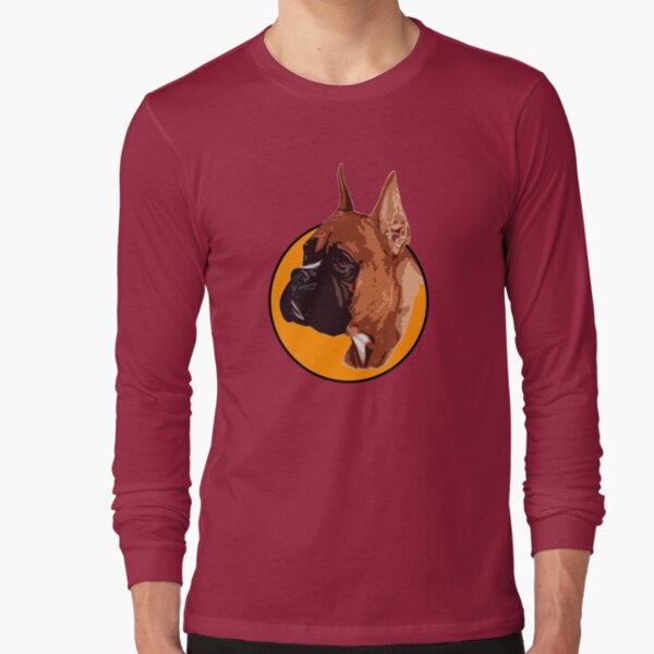 BOXER DOG PORTRAIT Long Sleeve T-Shirt
