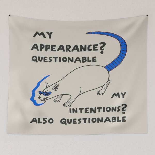 Item preview, (blue) my appearance? questionable. my intentions? also questionable. designed and sold by charlyjovic.