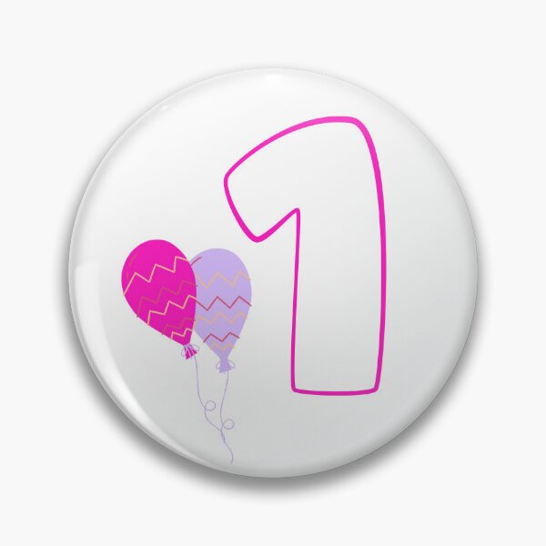 Item preview, 1st Birthday with Balloons designed and sold by UnicornTrinity.