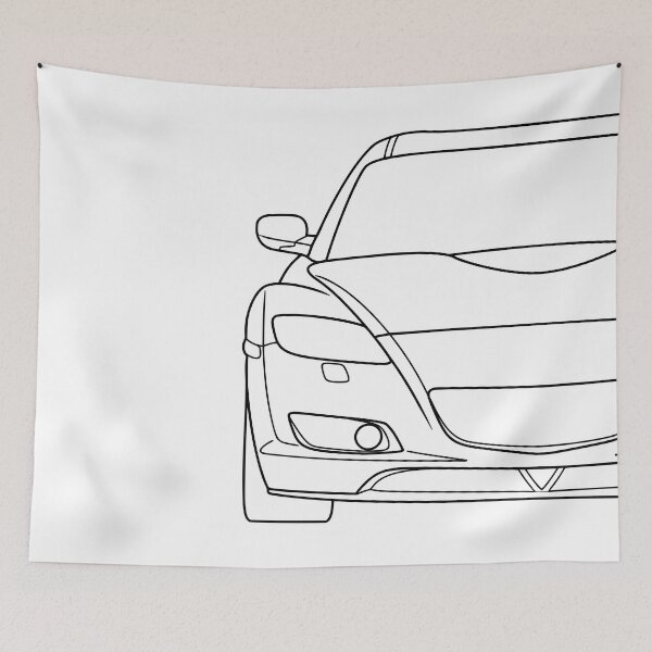 Item preview, Mazda RX-8 2002-2008 black lines designed and sold by EdimDesign.