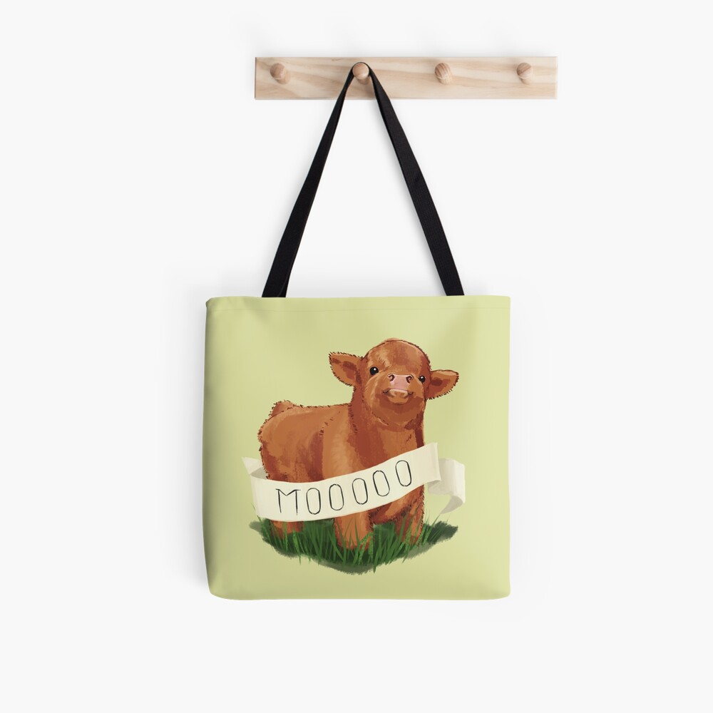 Baby Highland Cow Tote Bag