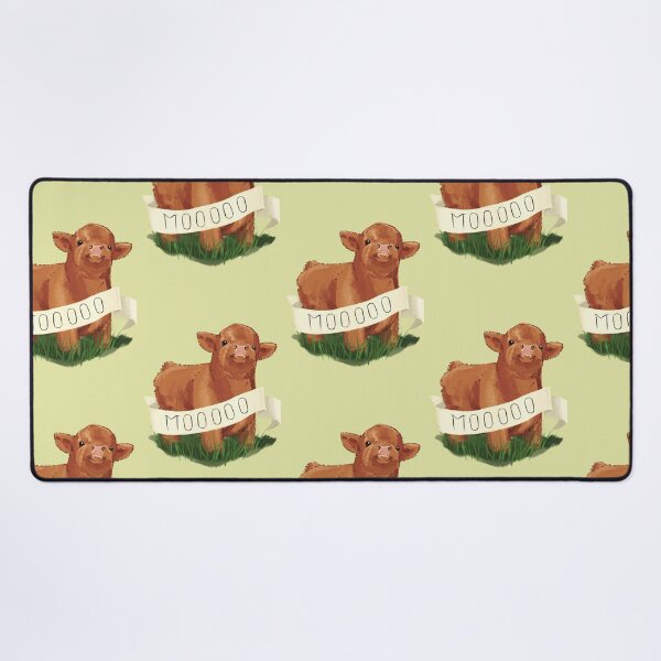 Baby Highland Cow Desk Mat