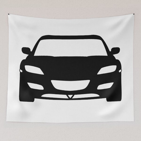 Item preview, Mazda RX-8 2002-2008 black silhouette designed and sold by EdimDesign.