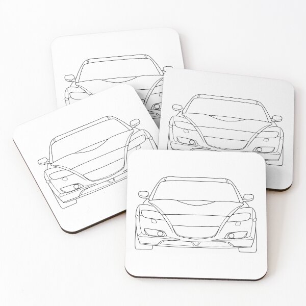 Item preview, Mazda RX-8 2002-2008 black lines designed and sold by EdimDesign.