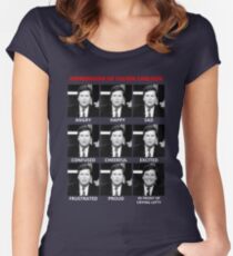 The Expressions of Tucker Carlson Fitted Scoop T-Shirt