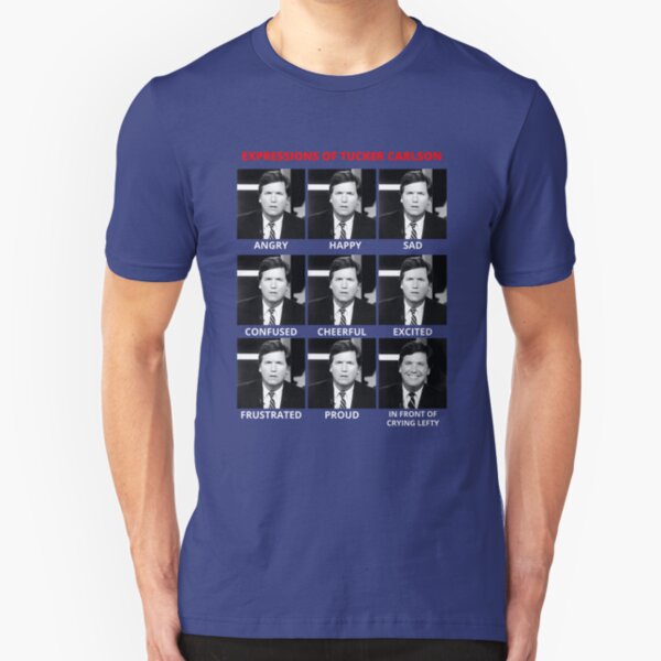 The Expressions of Tucker Carlson Slim Fit T-Shirt