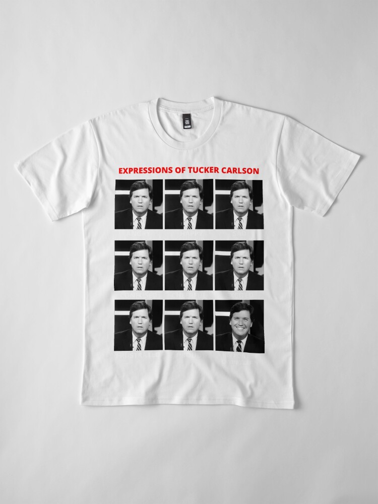 tucker carlson face t shirt