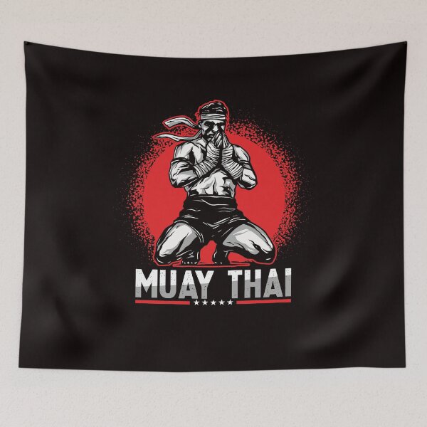 Item preview, Muay Thai Fighter MMA Martial Arts Sports Thailand Boxing designed and sold by TomGiantDesigns.