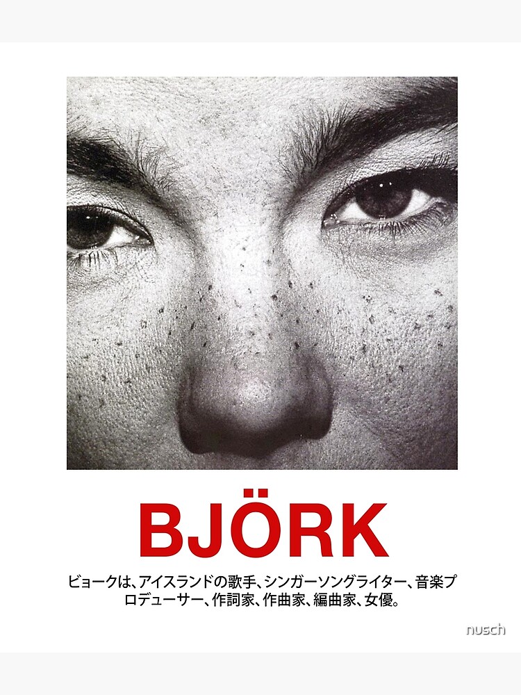 Bjork Debut Album Poster