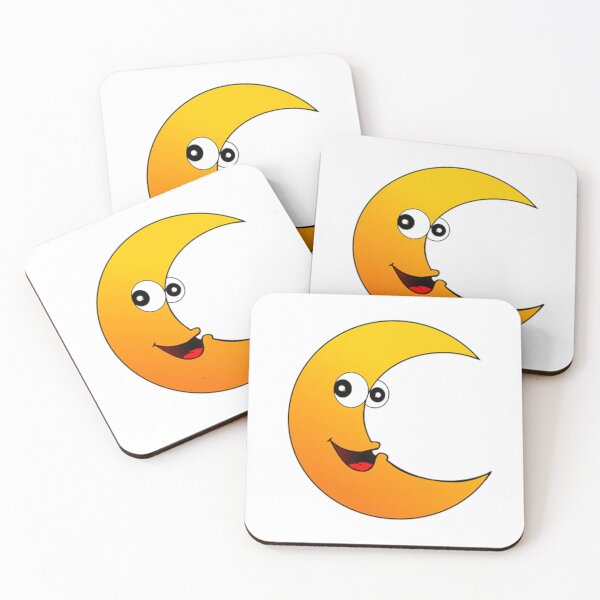 Item preview, A Cute Crescent orange Moon Art. designed and sold by BEAUTY ⭐⭐⭐⭐⭐.