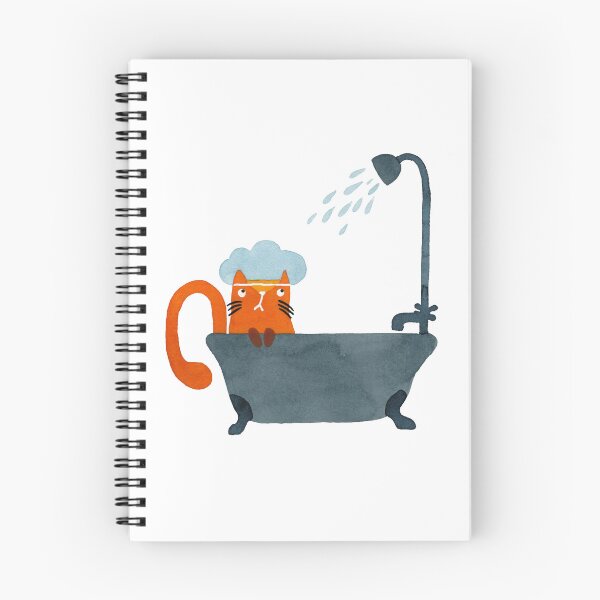 Item preview, Showers Incoming watercolour cat painting designed and sold by KatyClemmans.