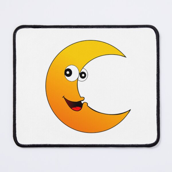 Item preview, A Cute Crescent orange Moon Art. designed and sold by BEAUTY ⭐⭐⭐⭐⭐.