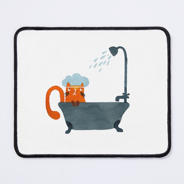 Item preview, Showers Incoming watercolour cat painting designed and sold by KatyClemmans.